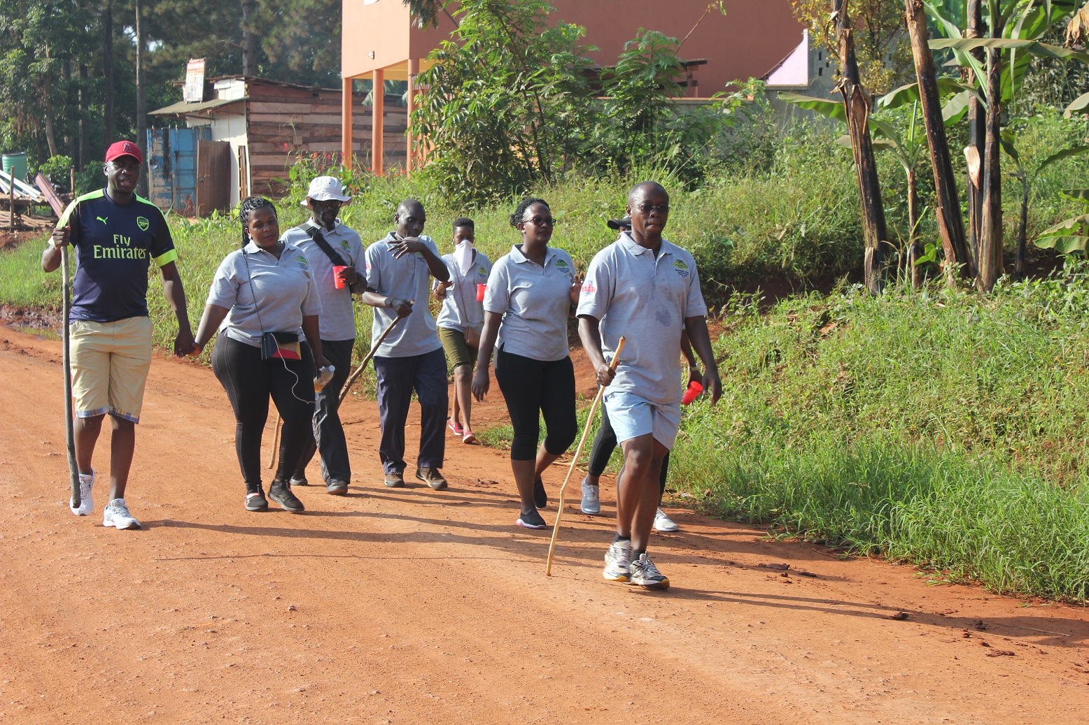 Some of the trekkers in Ssisa