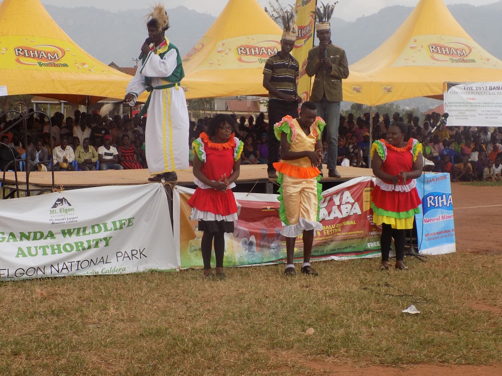 Wanyonyi Kakai from Kenya performs